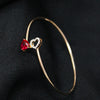 Heart Shape Diamond Bangle