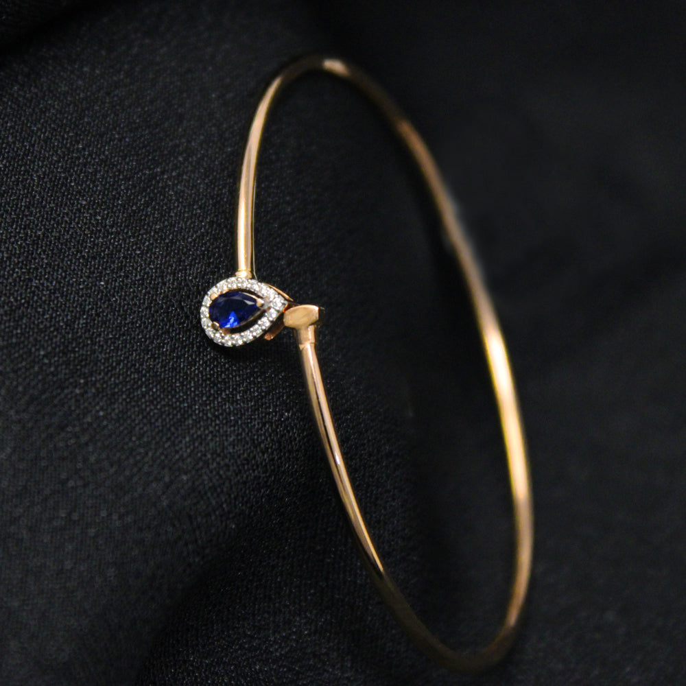 Blue Stone Diamond Bangle
