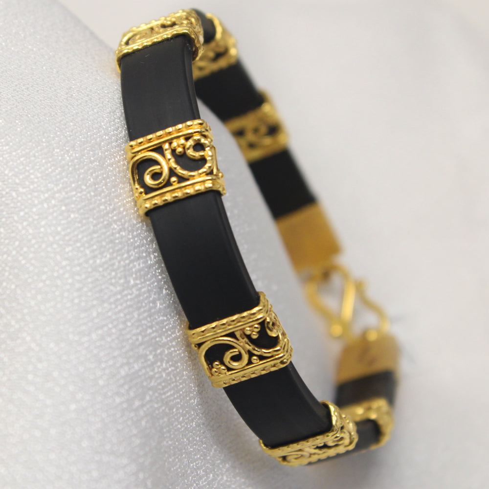 Black and Gold Bracelet
