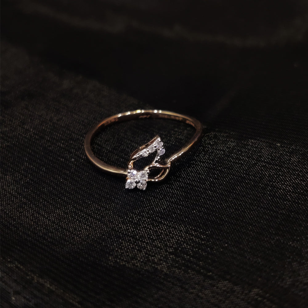 Buy Flower Shape Diamond Finger Ring in Kerala, India Chungath