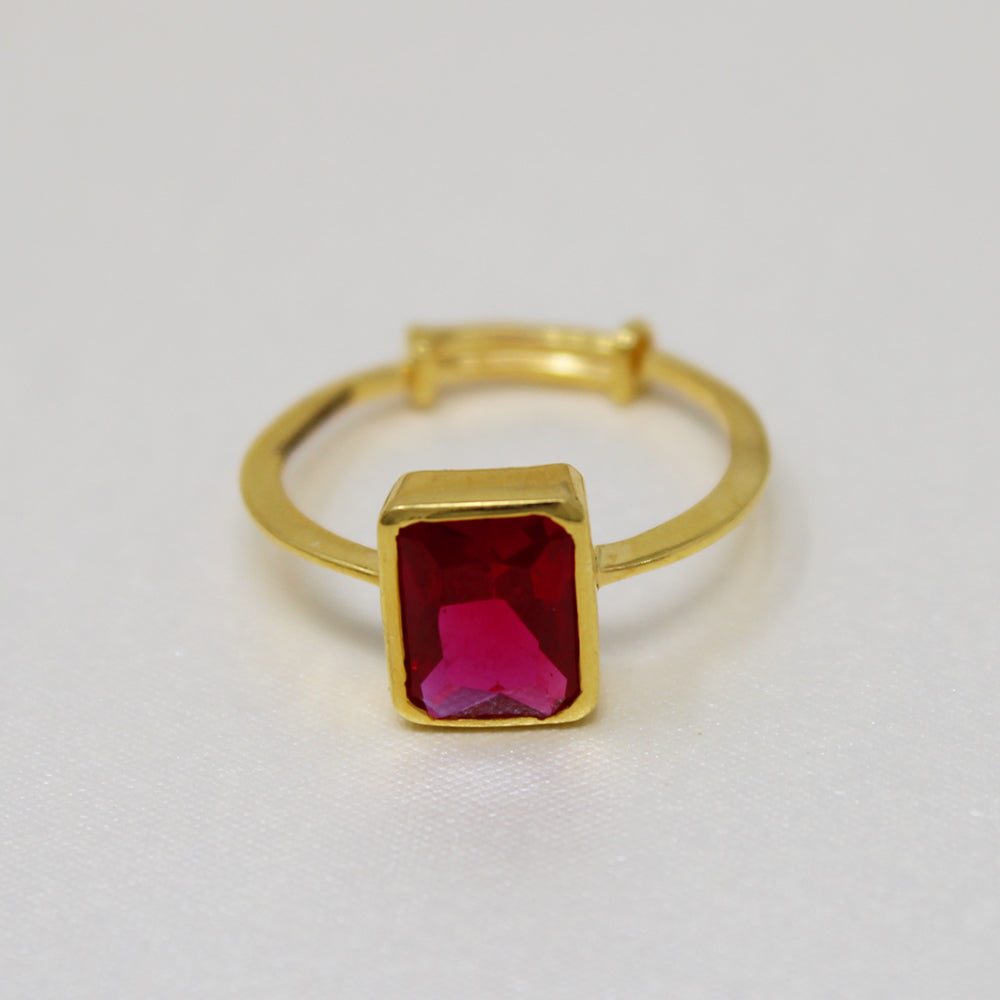 Red Stone Finger Ring