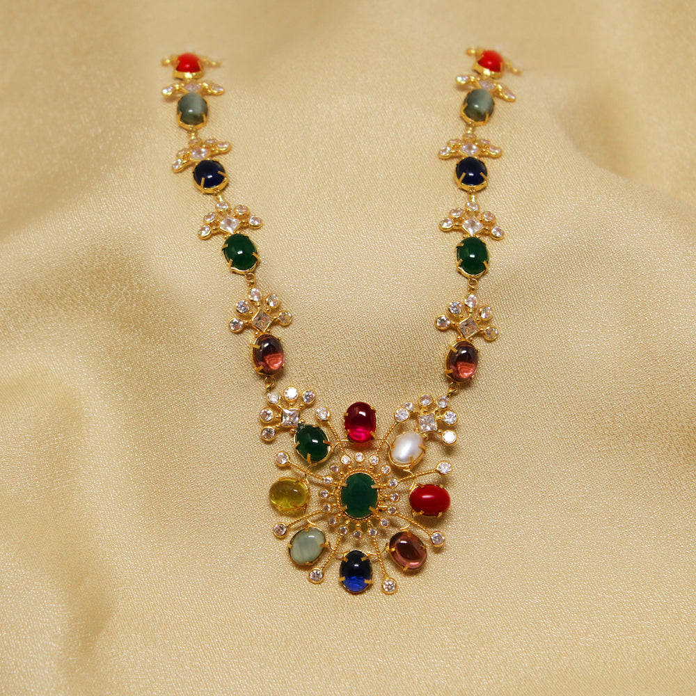 Buy Multi Color Stone Necklace in Kerala, India Chungath