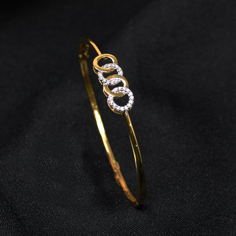 Circle Shape Diamond Bangle