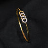 Circle Shape Diamond Bangle