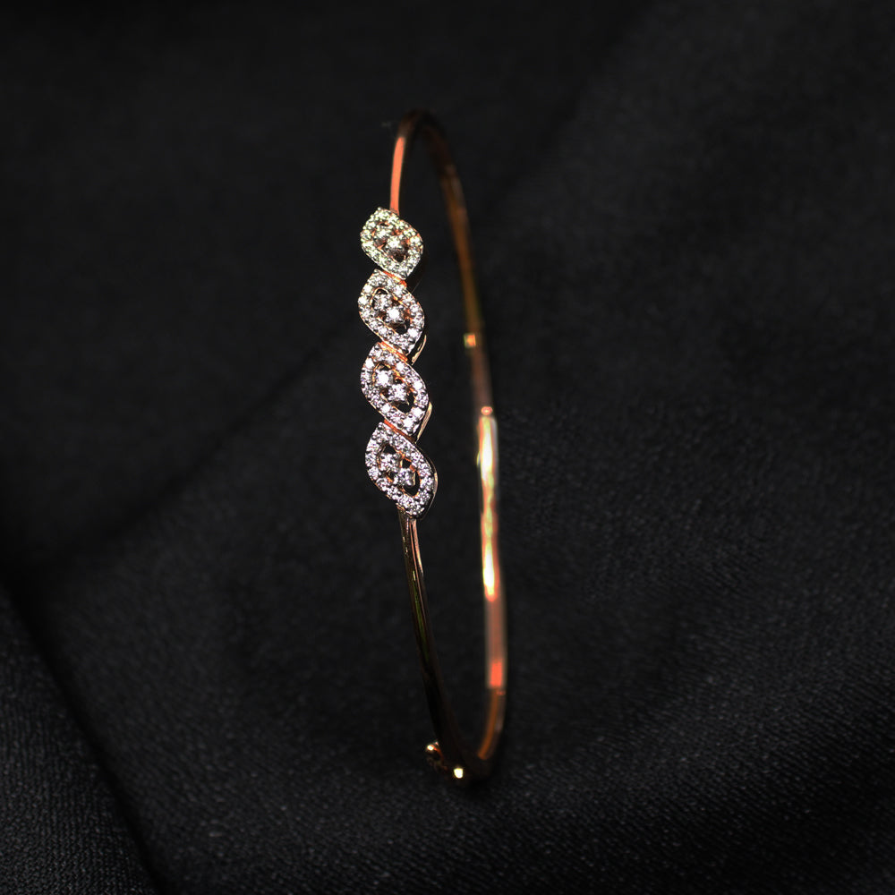 Leafy Diamond Bangle