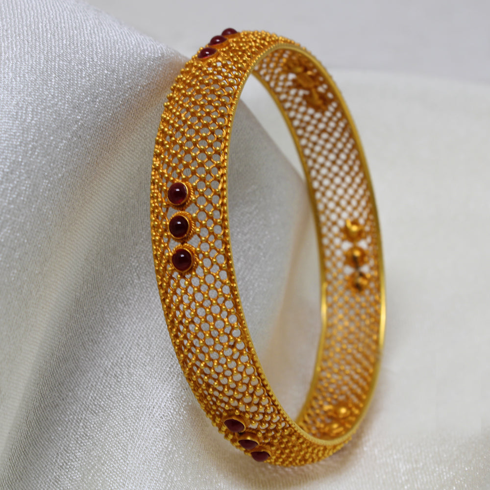 Net Type Stone Bangle - Main Image