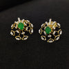 Diamond Stud With Emerald Stone