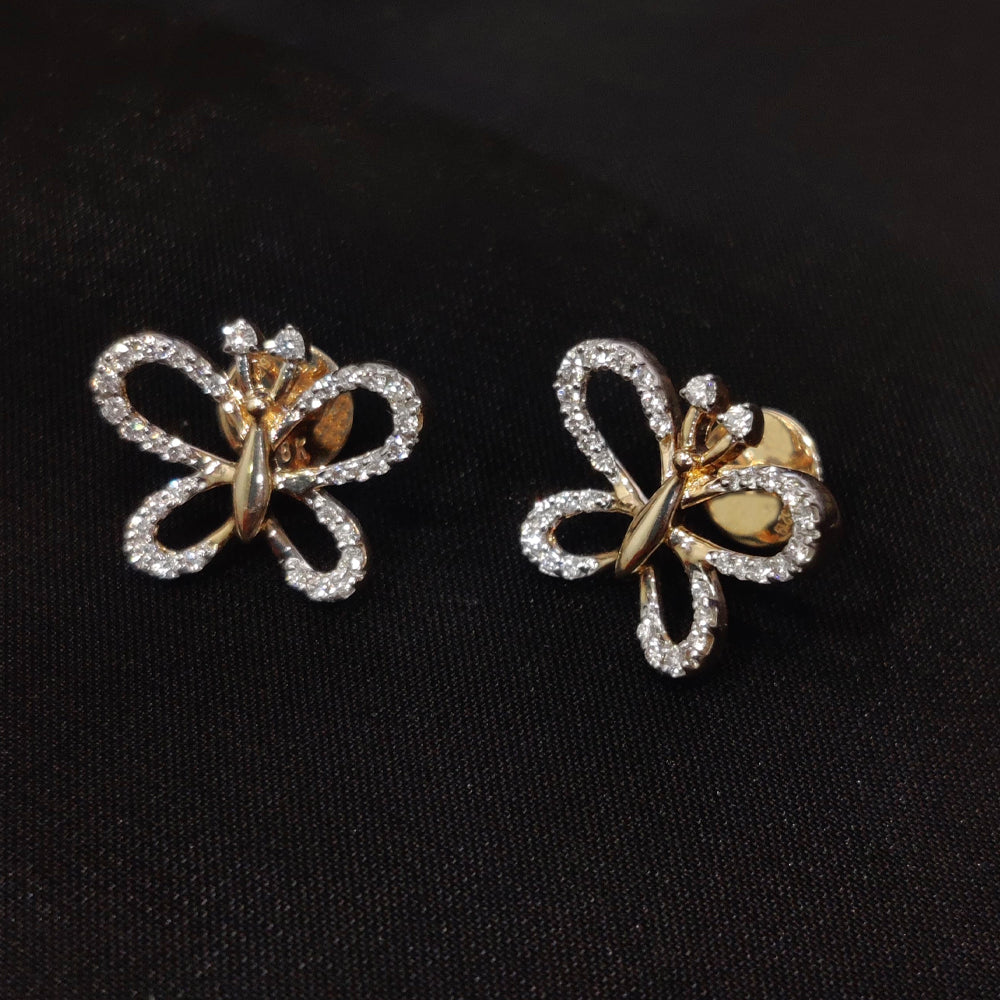 Butterfly Diamond Stud