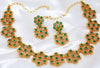 Green Stone Necklace With Stud