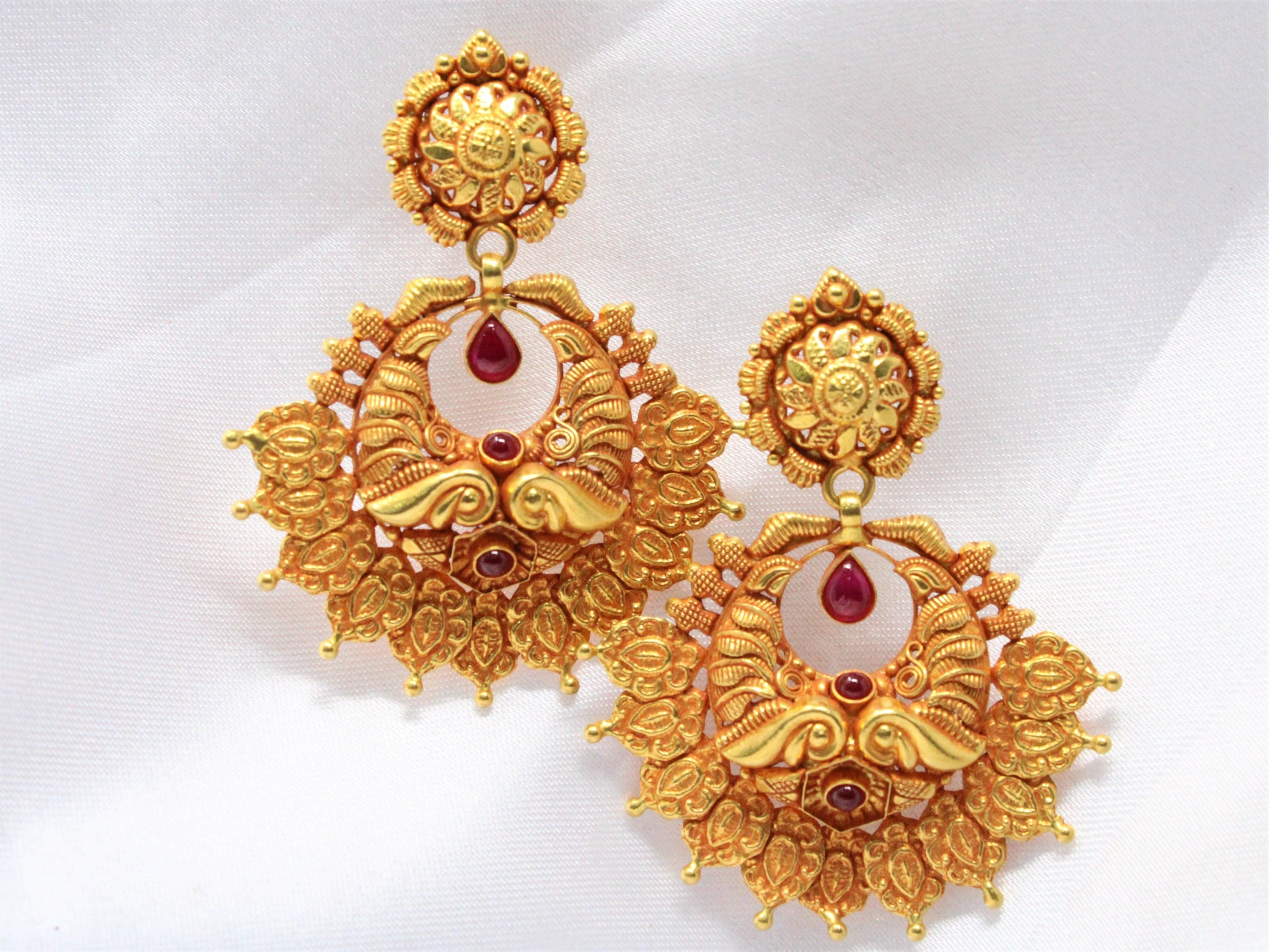 Red Stone Earrings
