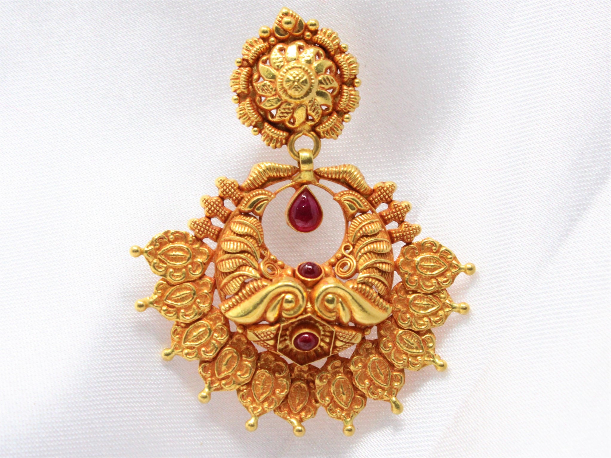 Red Stone Earrings