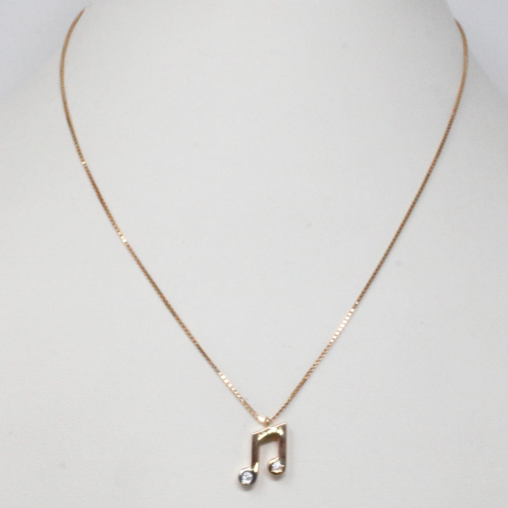 Music Pendant With Chain