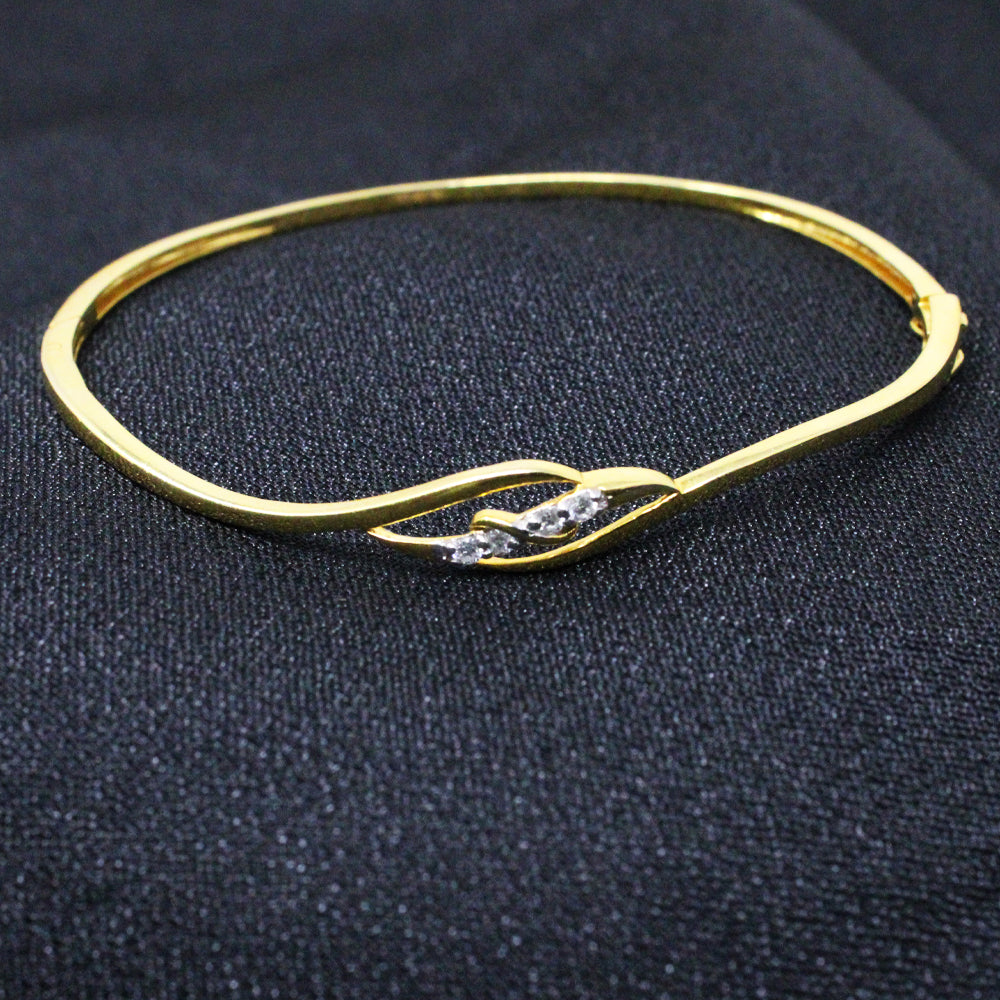 Eye Shape Diamond Bangle