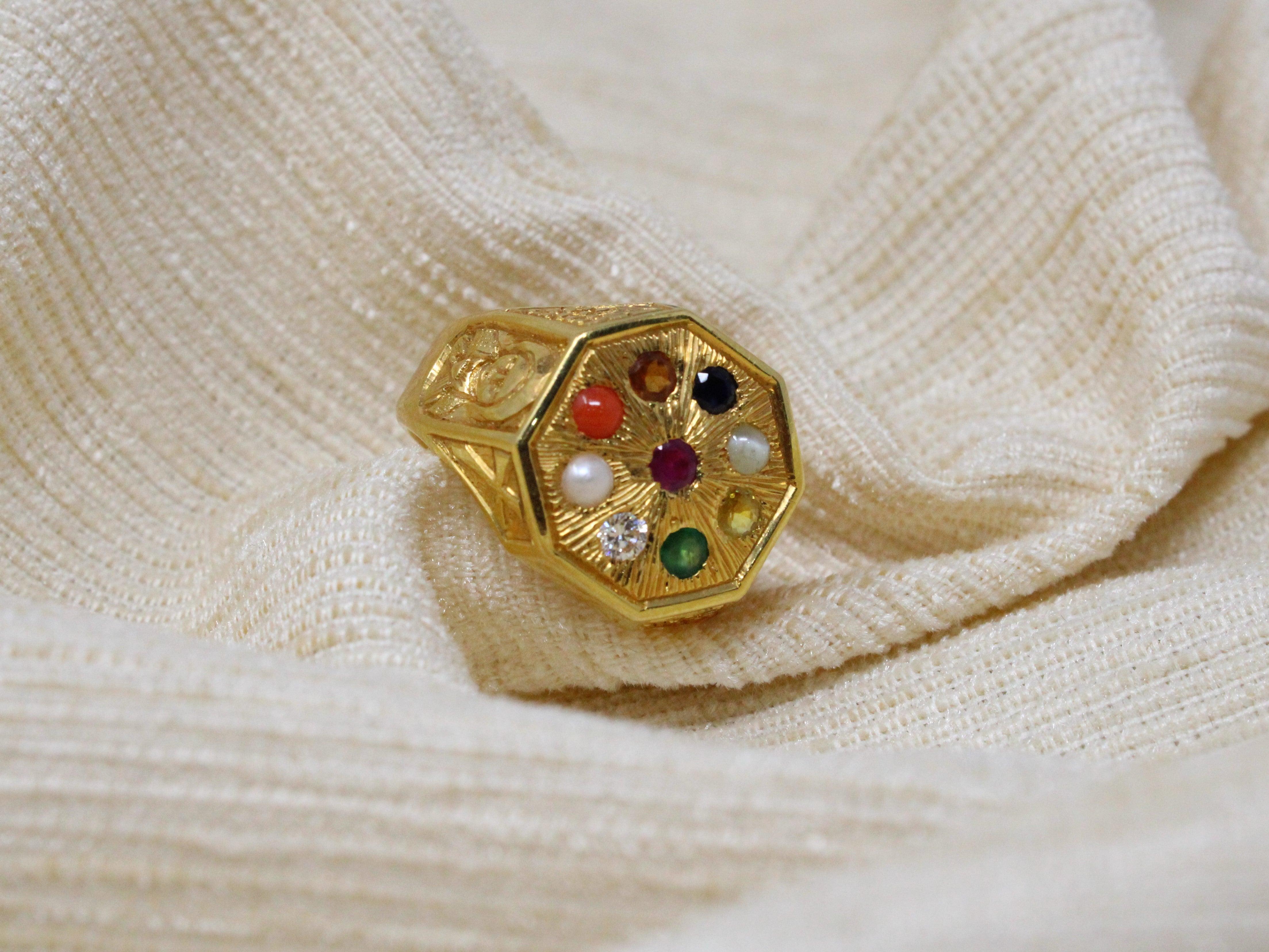 Navaratna finger deals ring