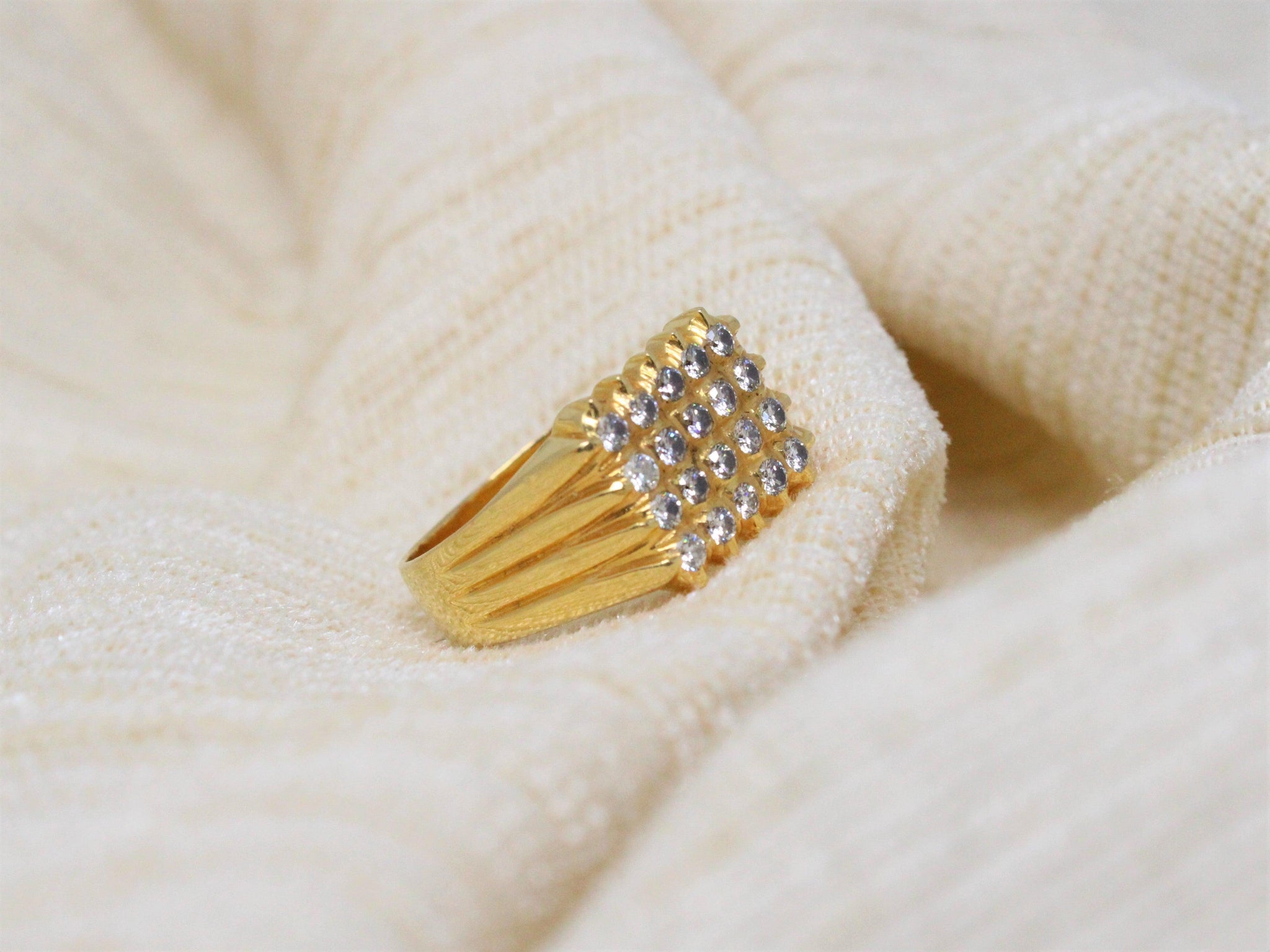 4 Layer Diamond Ring
