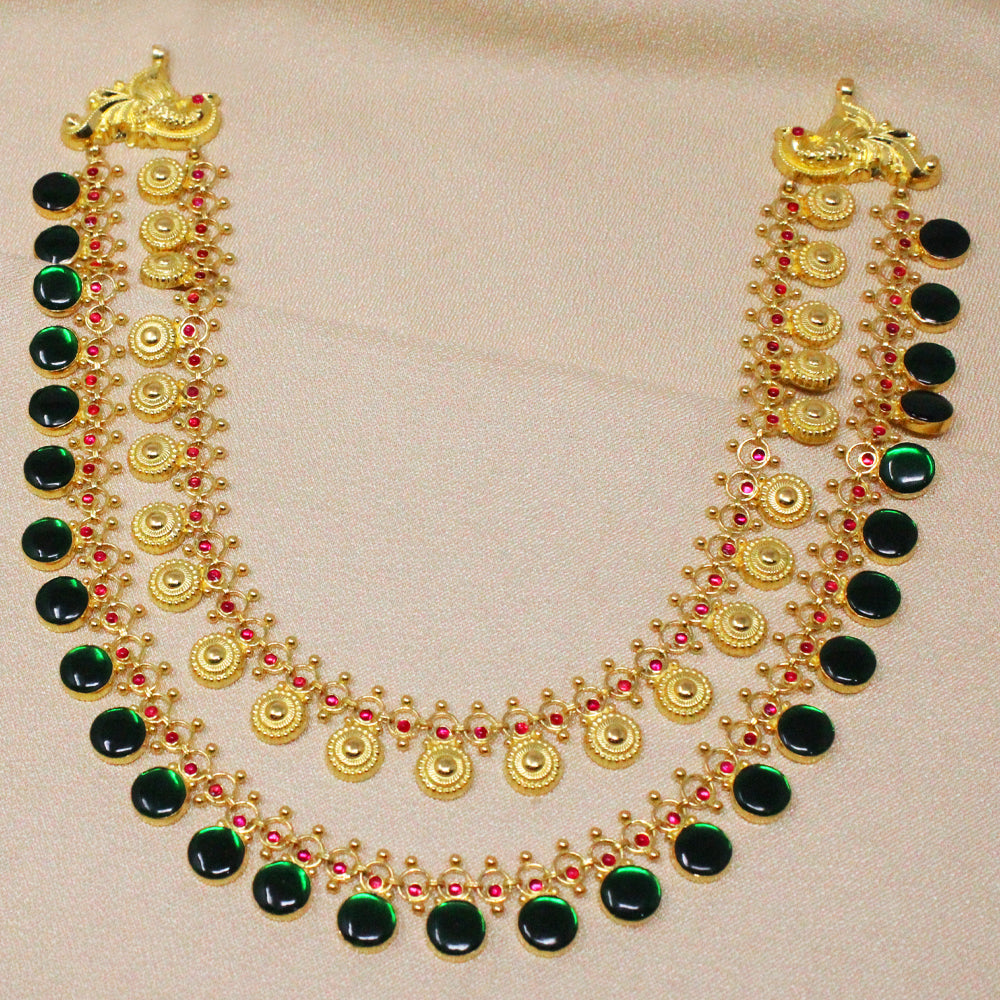 Buy Round Layer Palakka Mala in Kerala, India Chungath Jewellery