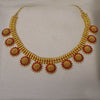 Flower Necklace With Res Stone