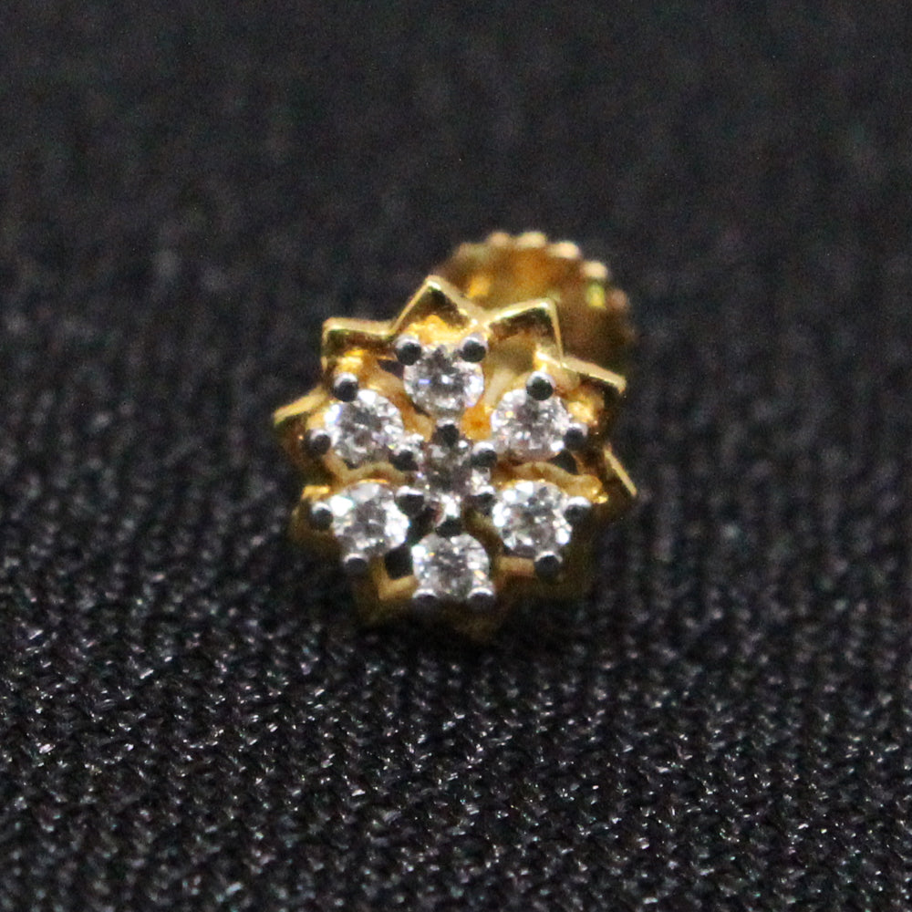 Star shaped clearance diamond nose pin