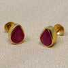 Red Stone Earring