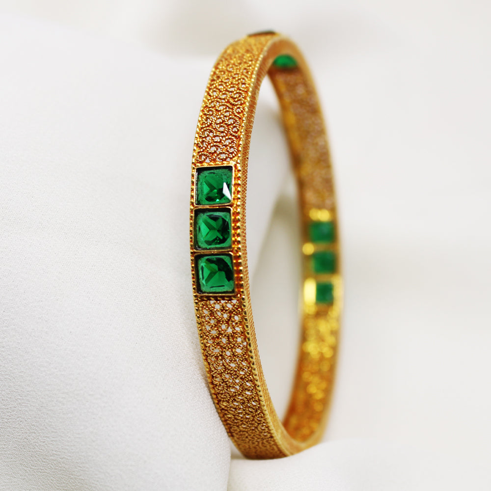 Green Stone Bangle