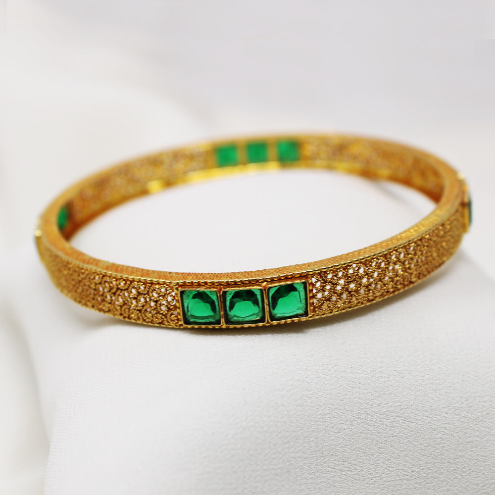 Green Stone Bangle