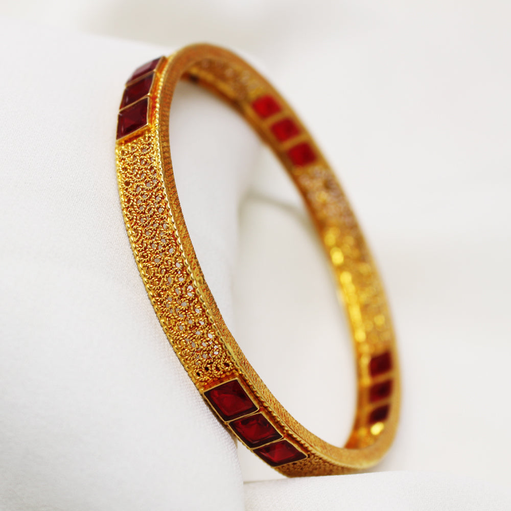 Red Stone Bangle