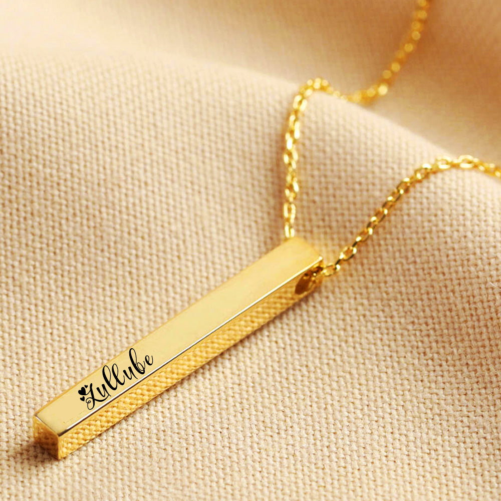 Name Engraved Italian Pendant - Main Image