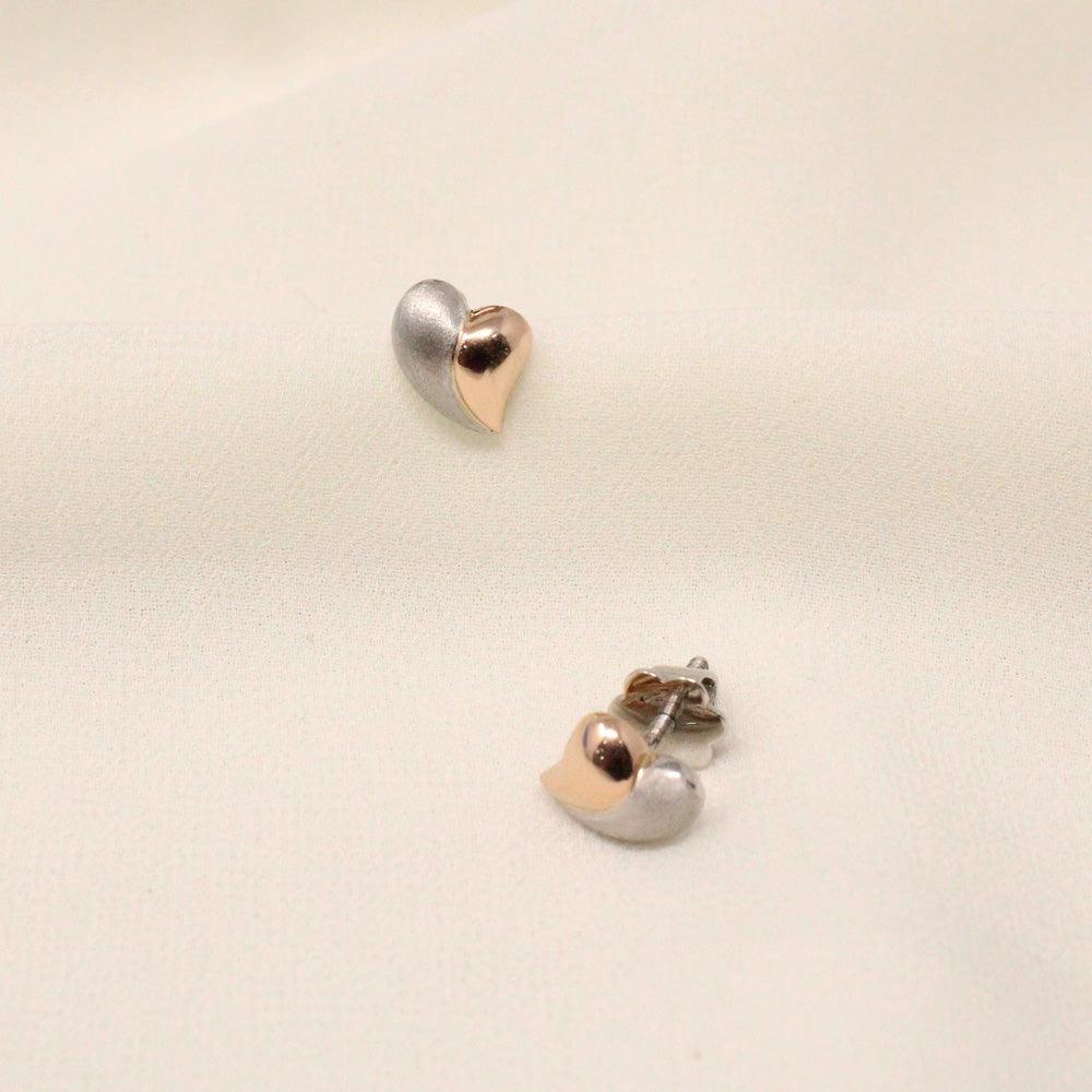 Heart Platinum Stud