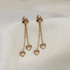 Heart Shape Hanging Earrings