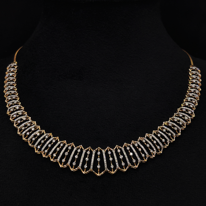 V Shape Diamond Necklace