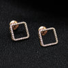 Square Shape Diamond Stud