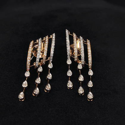 Rain Drop Diamond Earring