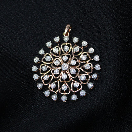 Circle Shape Diamond Pendant