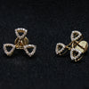 Triangle Shape Diamond Stud