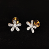 Flower Shape Diamond Stud
