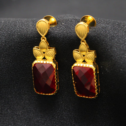 Red Stone Earring