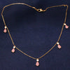 Pink Stone Hanging Necklace