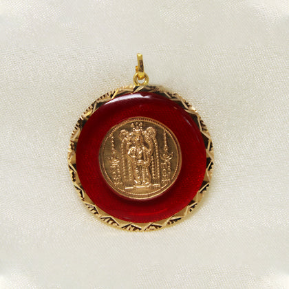 Red Guruvayurappan Pendant