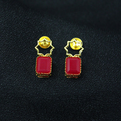 Red Stone Earring