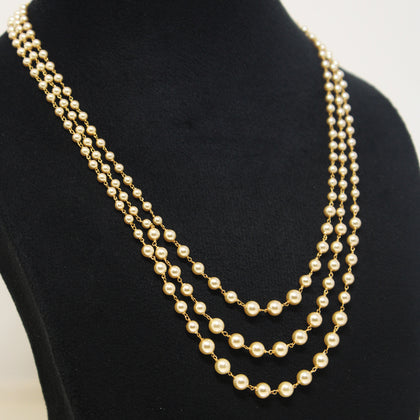 3 Layer Pearl Necklace