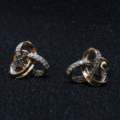 Trinity Shape Diamond Stud