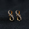 Infinity Shape Diamond Stud