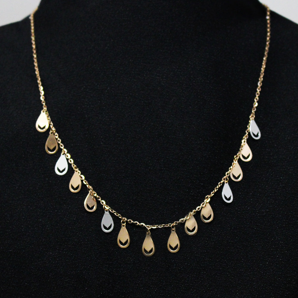 Oval Shape Hanging  Necklace