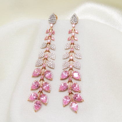 Pink Stone Hanging Earring