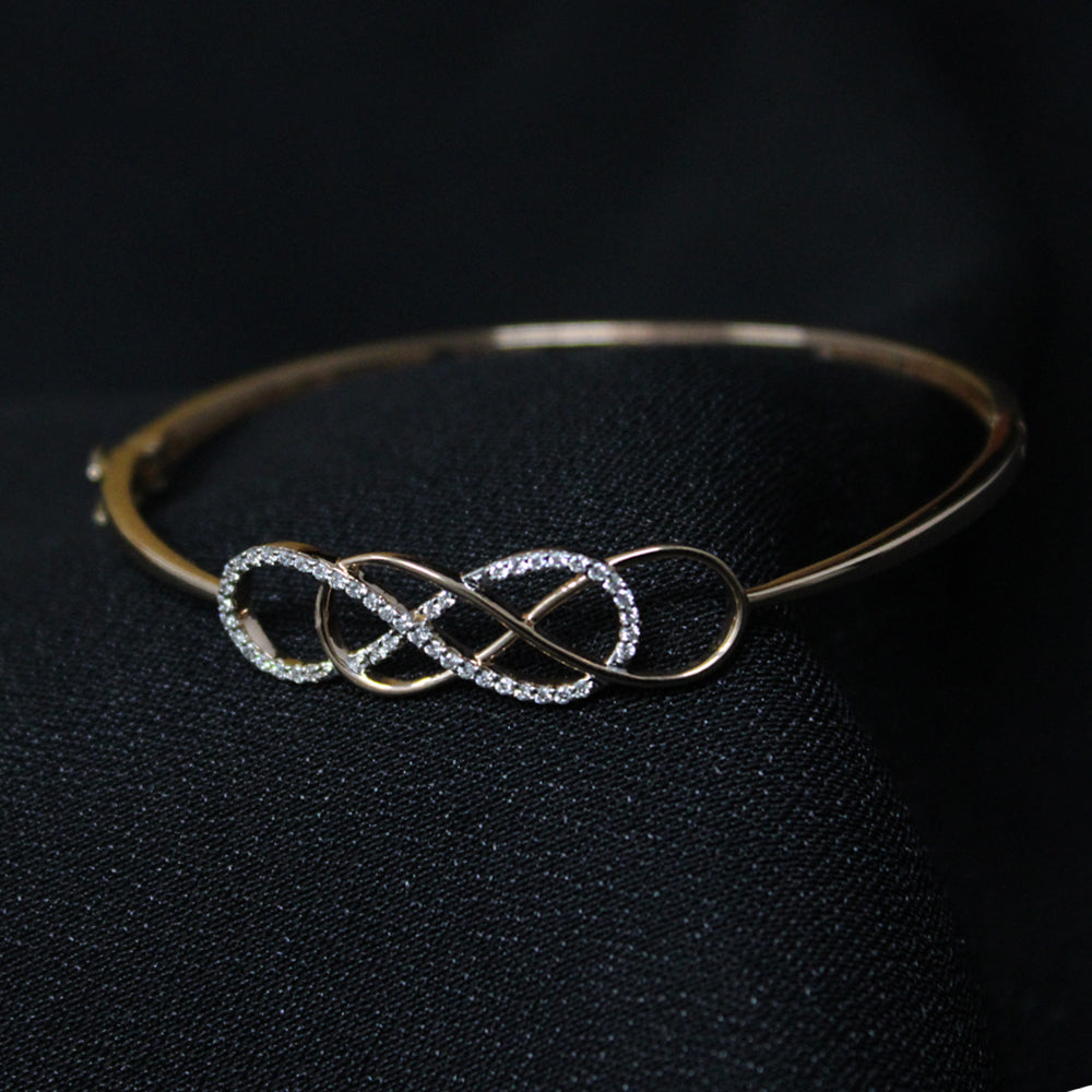 Buy Infinity Diamond Bangle in Kerala, India | Chungath Jewellery ...