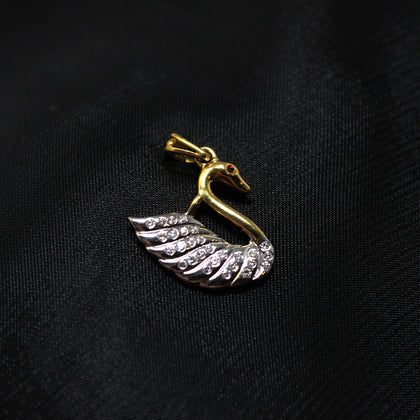 Swan Diamond Pendant
