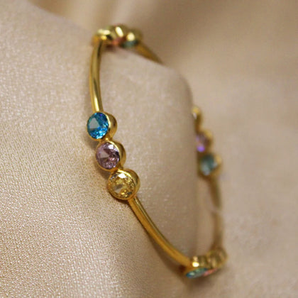 Multicolor Stone Bangle