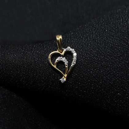 Heart Shape Diamond Pendant