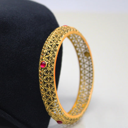 Red Stone Bangle