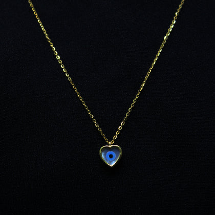 Lucky Eye Love Shape Necklace